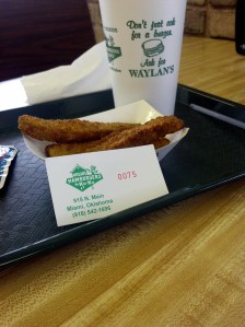 Awesome fried pickles.