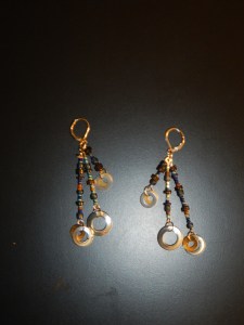 Simple bead earrings.