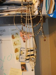 The hanging spot. I also need to make some jewelry hangers. 