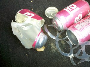 I am not the type of person who has never blown up cans of Tab in the trunk of the car. 
