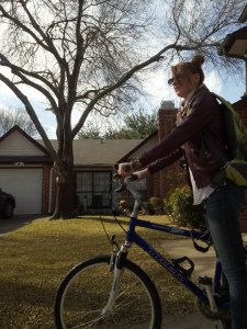 2:30pm - Bonus: Leaving on the bike. 