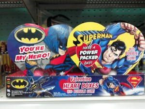 Unless maybe its Superman and Batman candy boxes that are probably intended to attract children.