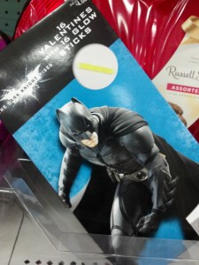 But apparently I'm not a real Batman fan, because I don't get the glow stick tie-in. 