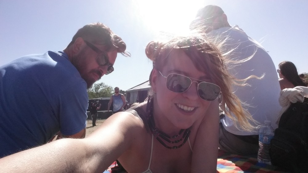 Festivals are all about hanging out on blankets, right? 