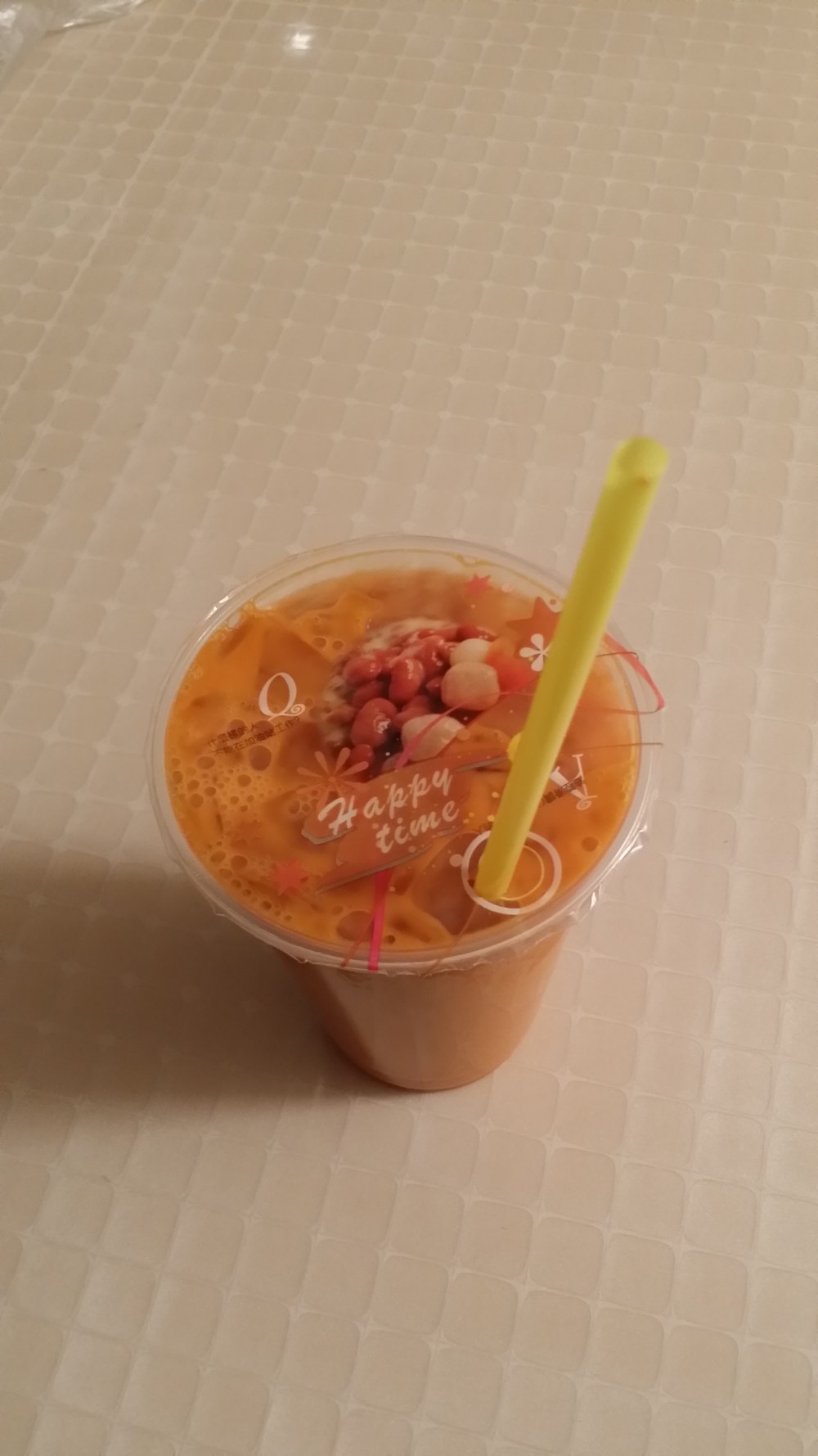 thai iced tea hotel room