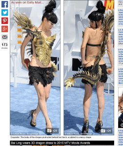 Its a dress, and a dragon. 