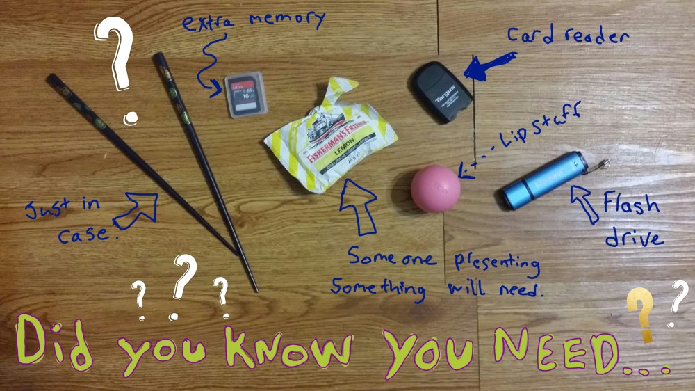 did you know you need e3 flash drive lip balm chopsticks