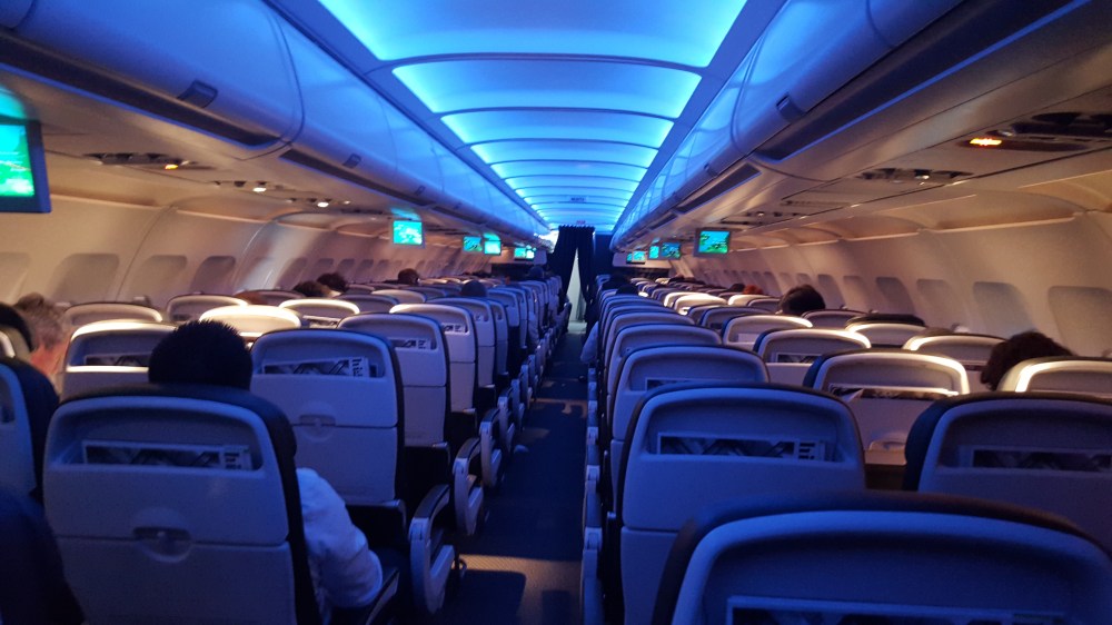 This is where I finished Life is Strange - in the blue light of a plane on the way to Heathrow from Munich, on a press tour.